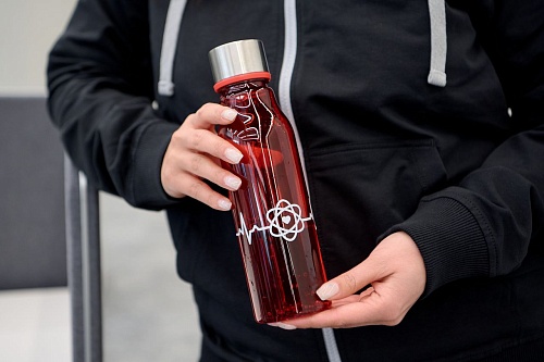 Бутылка для воды «Атомная любовь» (красная)