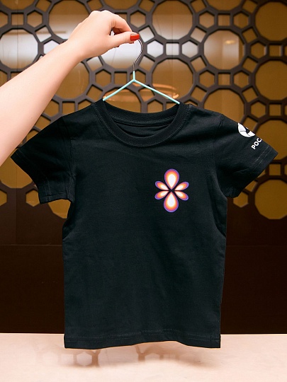 Футболка оверсайз детская "Мечта" (черная)